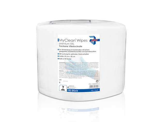 MyClean Wipes premium L  Größe L-Tuch (140 Blatt): 15 x 30 cm