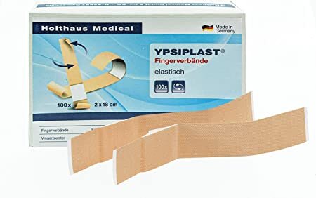 Fingerverband - EL v DIN 13019:2016-12 elastisch, hautfarben, einzeln verpackt  18 cm x 2 cm