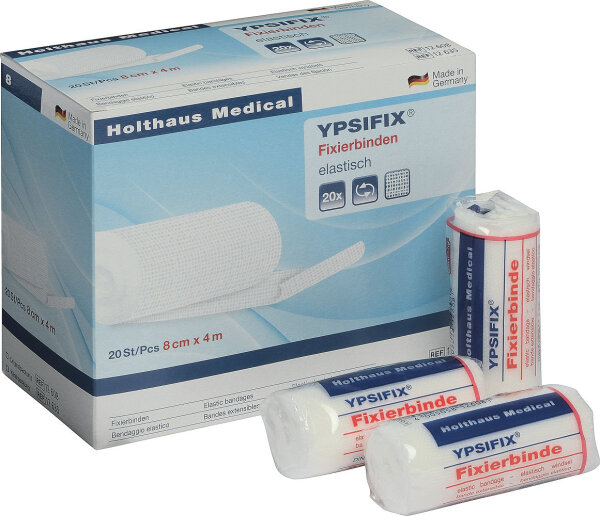 Fixierbinden DIN 61 634 FB der Firma HOLTHAUS 8 cm x 4 m Packung a 20 Binden