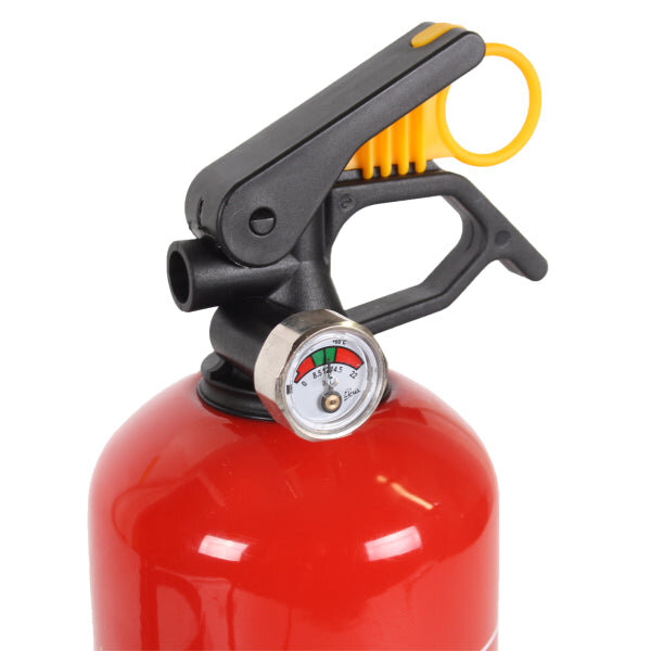 Autofeuerlöscher Pulver mit Manometer GP-1X ABC 1 kg mit Halterung