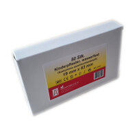 Kinderpflaster 19 mm x 63 mm, Aluminium bedampft, Box a...