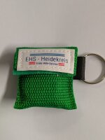 CPR Beatmungshilfe als Schlüsselanhänger grün